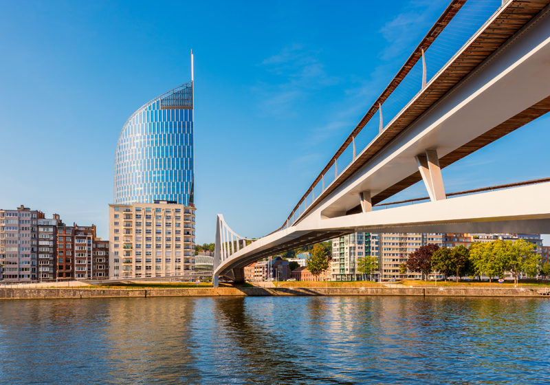 Paysage de la ville de Liège